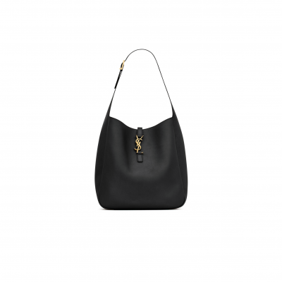 YSL LE 5 À 7 SUPPLE LARGE IN GRAINED LEATHER 753837AAAUQ1000 (30*31*13cm)